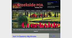 Desktop Screenshot of creeksidepoa.com